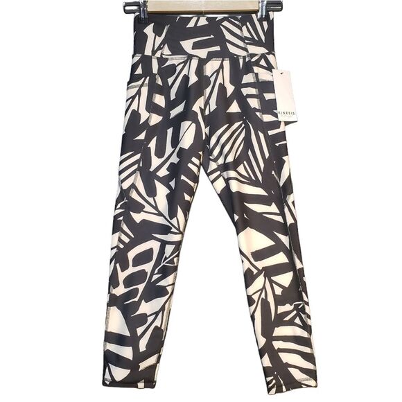 Kinesis High Rise Abstract Leggings Size XS Yoga Athleisure - Picture 1 of 12